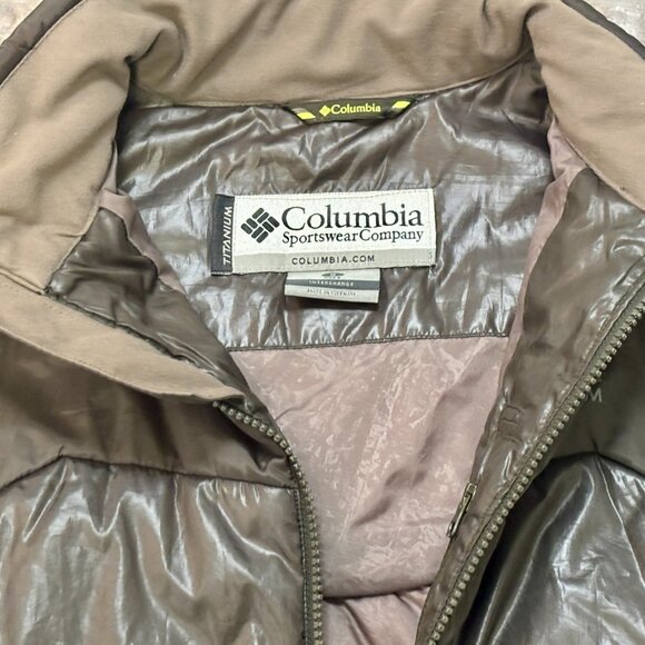 ~~Columbia Jacket Mens S Green/Black Titanium Interchange Full Zip Puffer Jacket - Picture 3 of 5